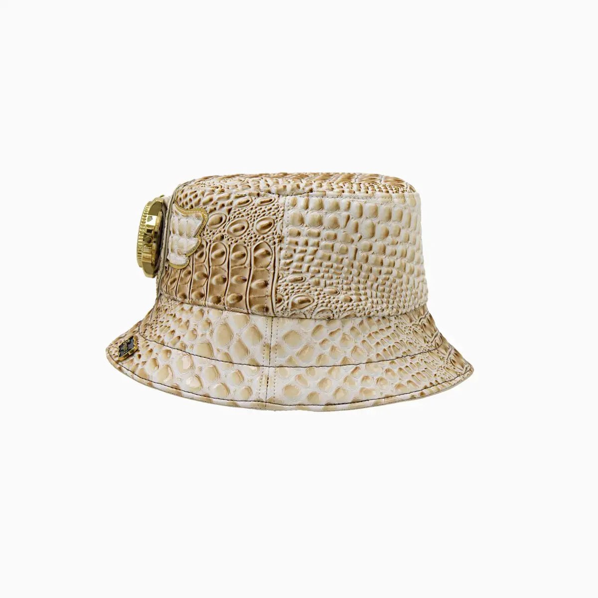 Breyer's Genuine Leather Bucket Hat with Adjustable Strap - Stylish & Durable Unisex Sun Hat for Outdoor Activities, Beach, Hiking, and Casual Wear