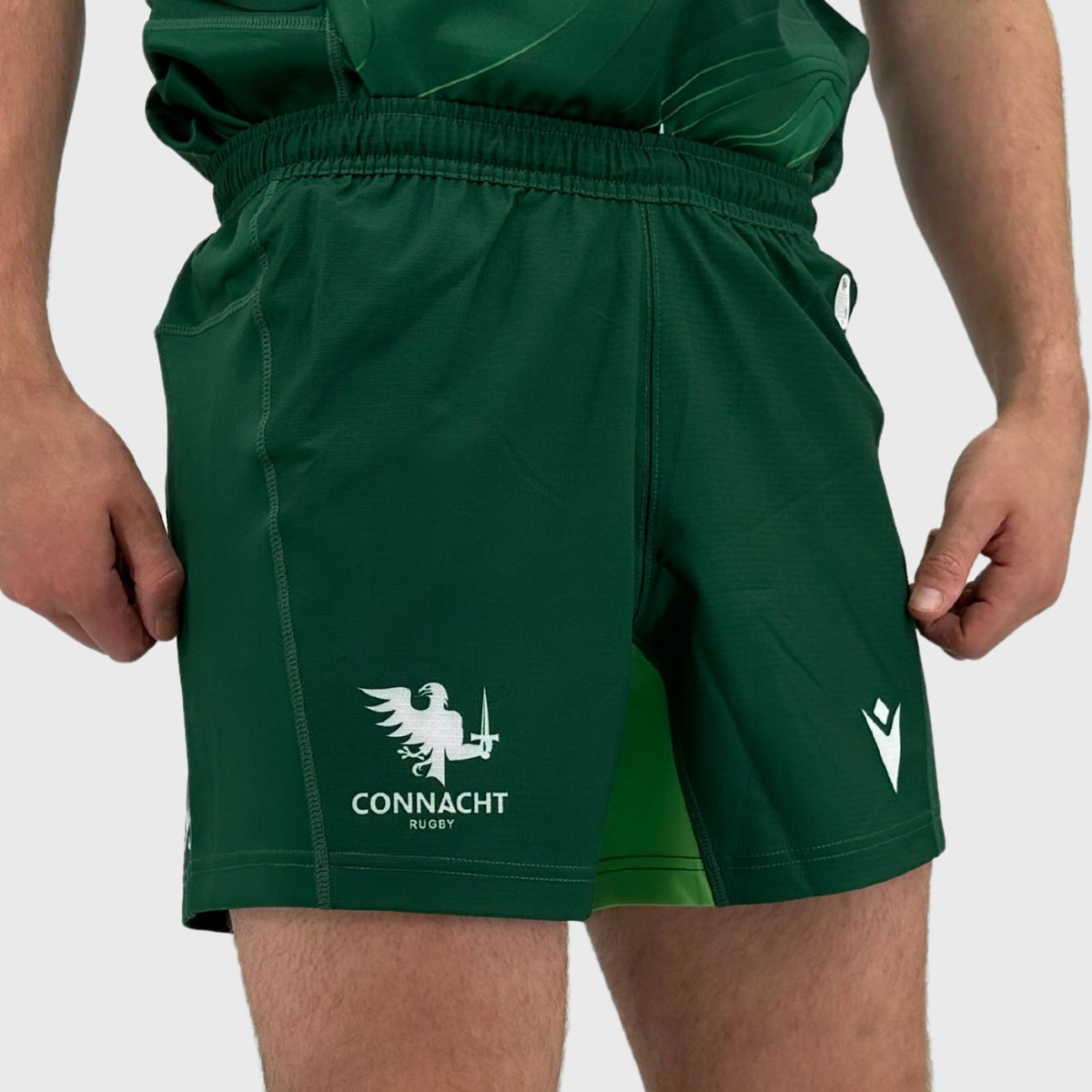 2024/25 Macron Connacht Home Rugby Shorts - Official Teamwear for Rugby Fans & Players - Perfect for Matches, Training & Casual Wear
