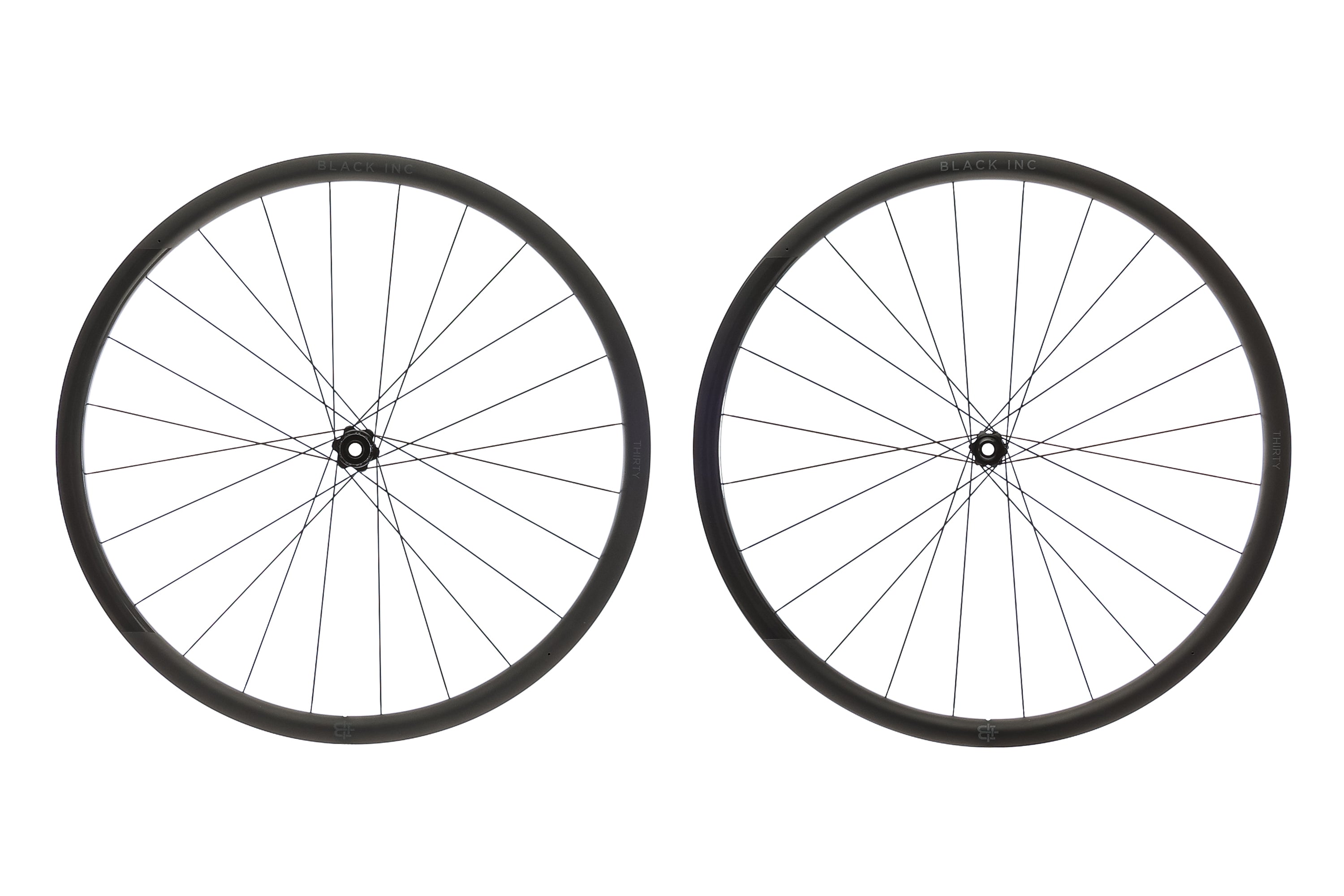 Black Inc THIRTY Carbon Tubeless 700c Wheelset - Lightweight Aero Road Bike Wheels for Racing & Performance Cycling | Perfect for Road Racers & Triathletes
