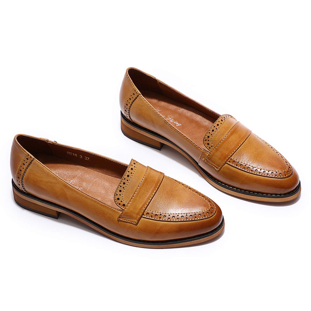 Women's Classy Leather Penny Loafers - Slip On Flat Shoes for Office, Work & Casual Wear - Comfortable Dress Loafers for Ladies | Perfect for Business, Travel & Everyday Outfits
