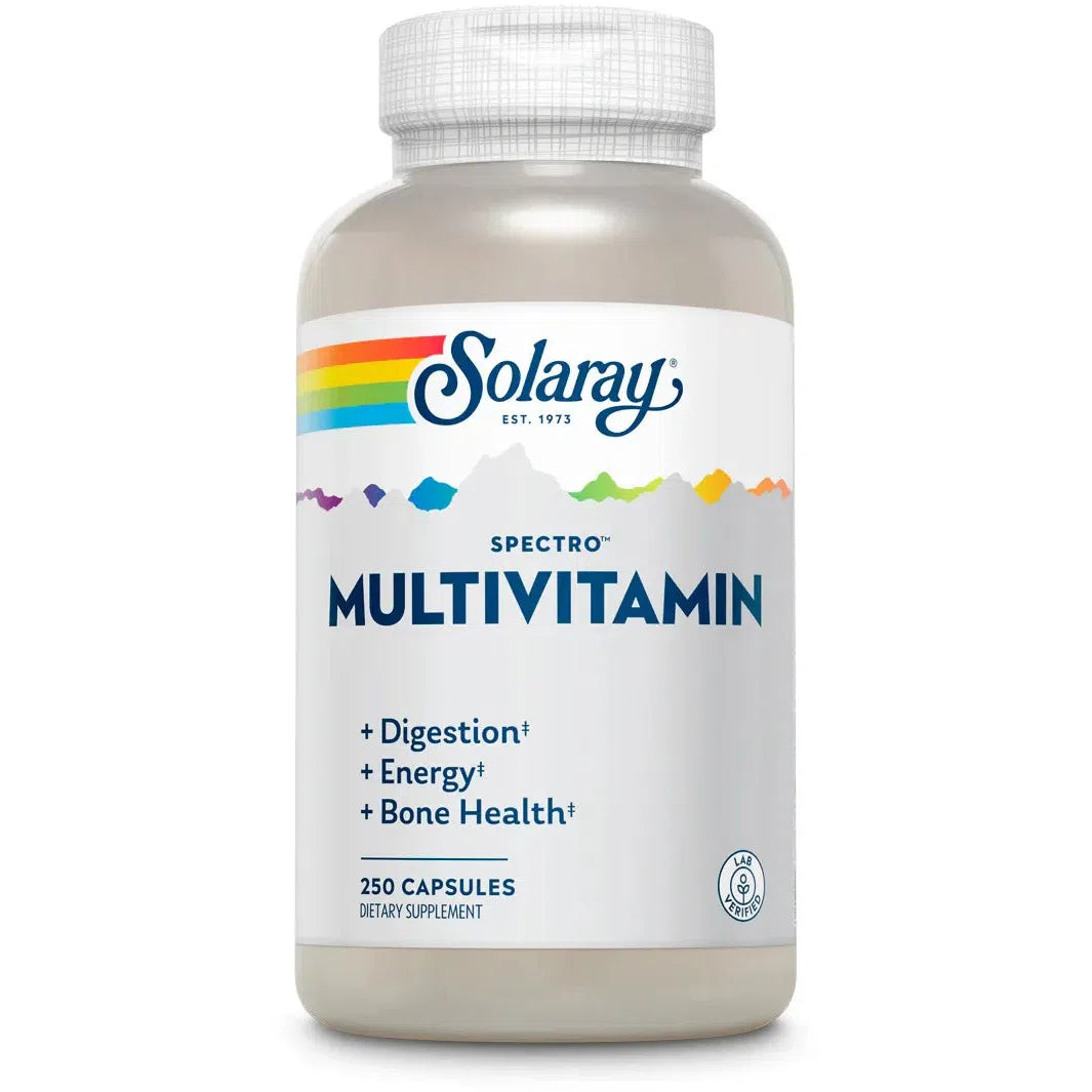 Solaray Spectro Multivitamin - Complete Daily Multivitamin Supplement with Essential Vitamins & Minerals for Men & Women - Supports Energy, Immunity & Overall Health - Perfect for Busy Lifestyles & Active Adults