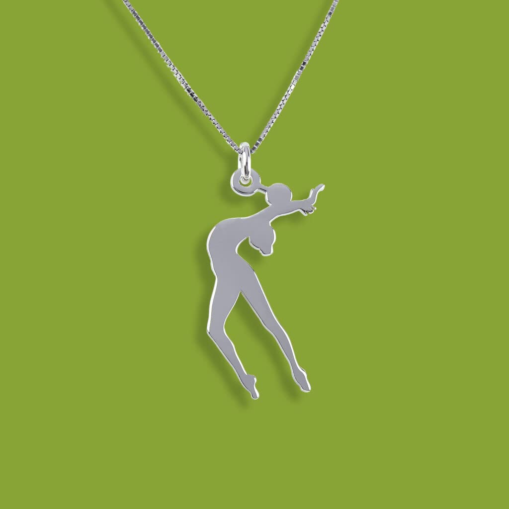 925 Silver Minimalist Rhythmic Gymnastics Jewelry Set - Elegant Birthday Gift for Girls & Women - Perfect for Dance Performances, Fitness Training & Special Occasions