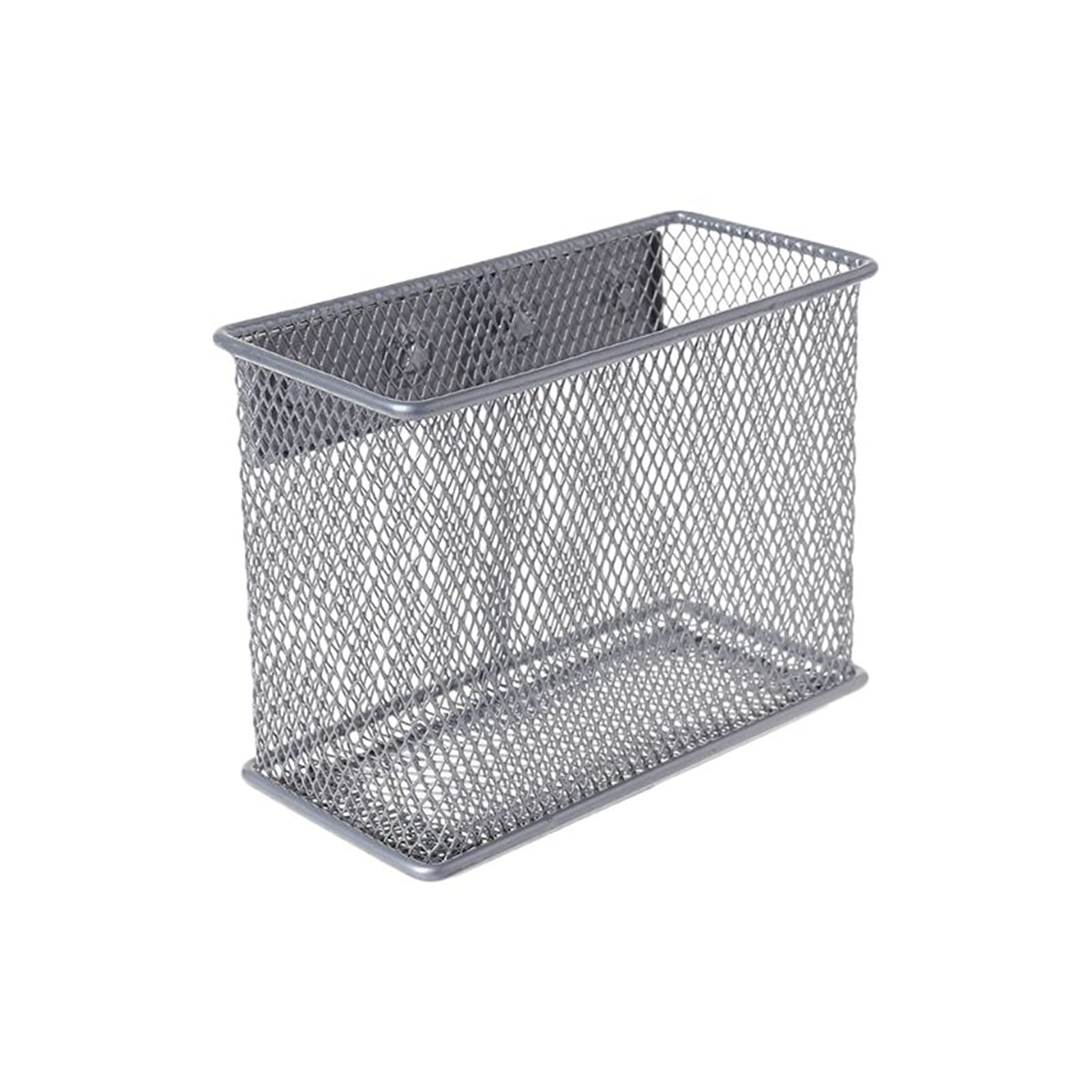 Durable Refrigerator Wire Mesh Magnetic Basket - Kitchen & School Storage Organizer for Spices, Makeup, Pens & Sundries (Medium Size) - Perfect for Fridge, Office & Dorm Organization