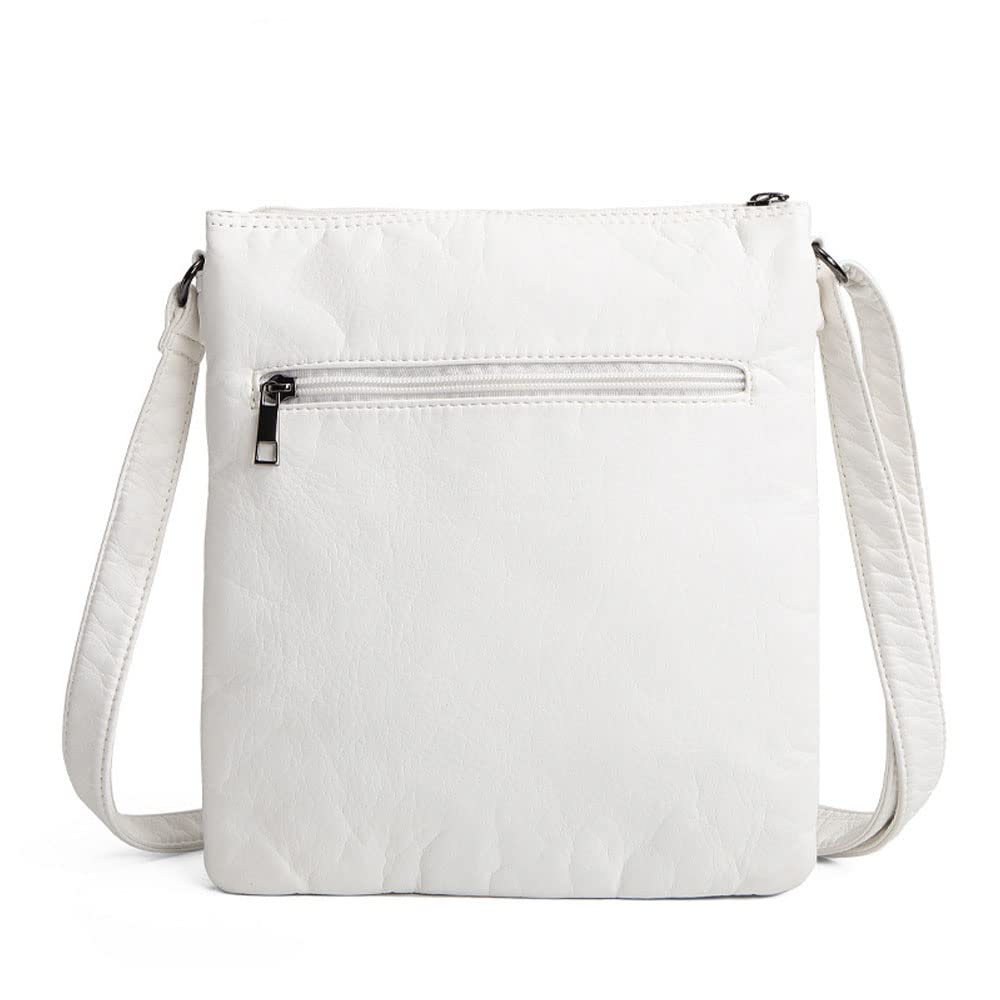 SCOFY FASHION Women's Soft PU Leather Crossbody Bag with Multiple Pockets - Vintage Flap Shoulder Purse for Daily Use, Travel & Holiday - Perfect Gift for Her