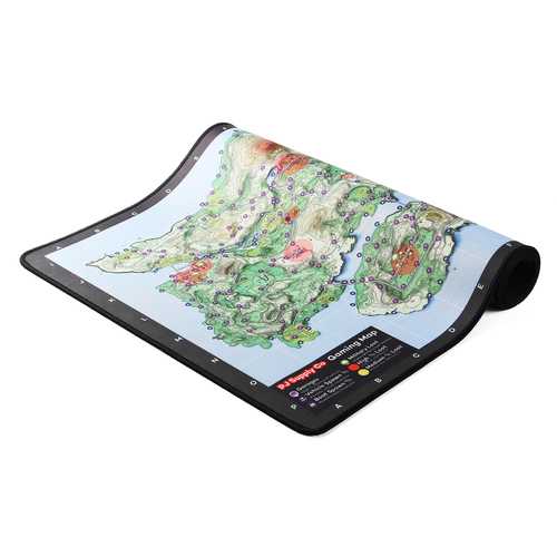 785x390mm Large Gaming Mouse Pad with Tactical Map Design for PUBG, Fortnite, CS:GO - Perfect for FPS, MOBA & Battle Royale Game Enthusiasts