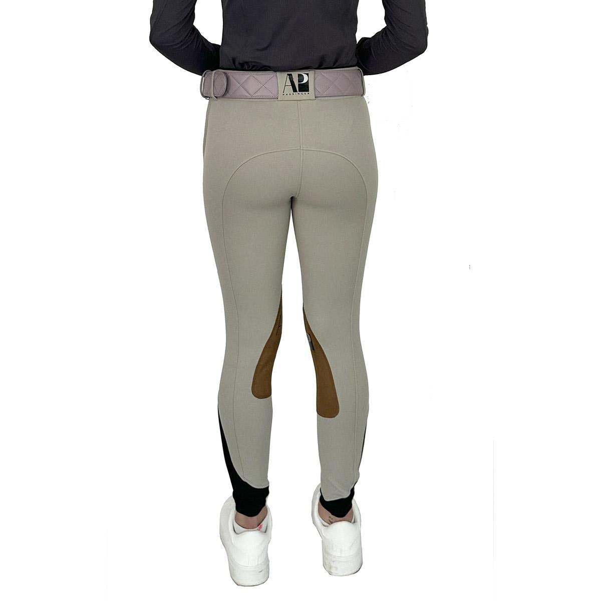 AP Hassinger Derby Knee Patch Breeches - Equestrian Riding Pants for Women - Perfect for Horseback Riding, Dressage & Show Jumping