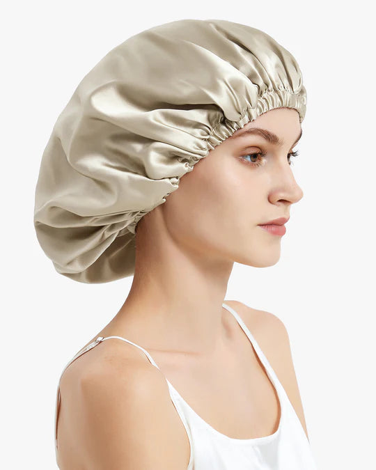 Luxury Silk Sleep Caps for Women - Soft & Breathable Hair Protection for Nighttime & Travel - Perfect for Curly Hair & Natural Hair Care