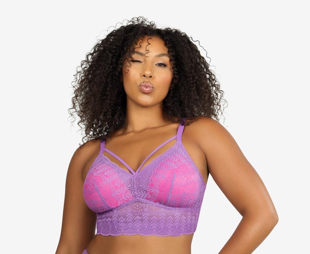 Parfait Mia Lace Wireless Padded Bralette - Comfortable Black Lingerie for Everyday Wear & Special Occasions