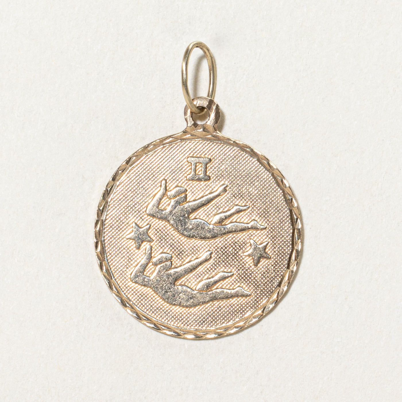 10K Yellow Gold Gemini Zodiac Pendant Necklace - Elegant Birthstone Jewelry for Women, Perfect Gift for Birthday & Anniversary - Ideal for Everyday Wear & Special Occasions