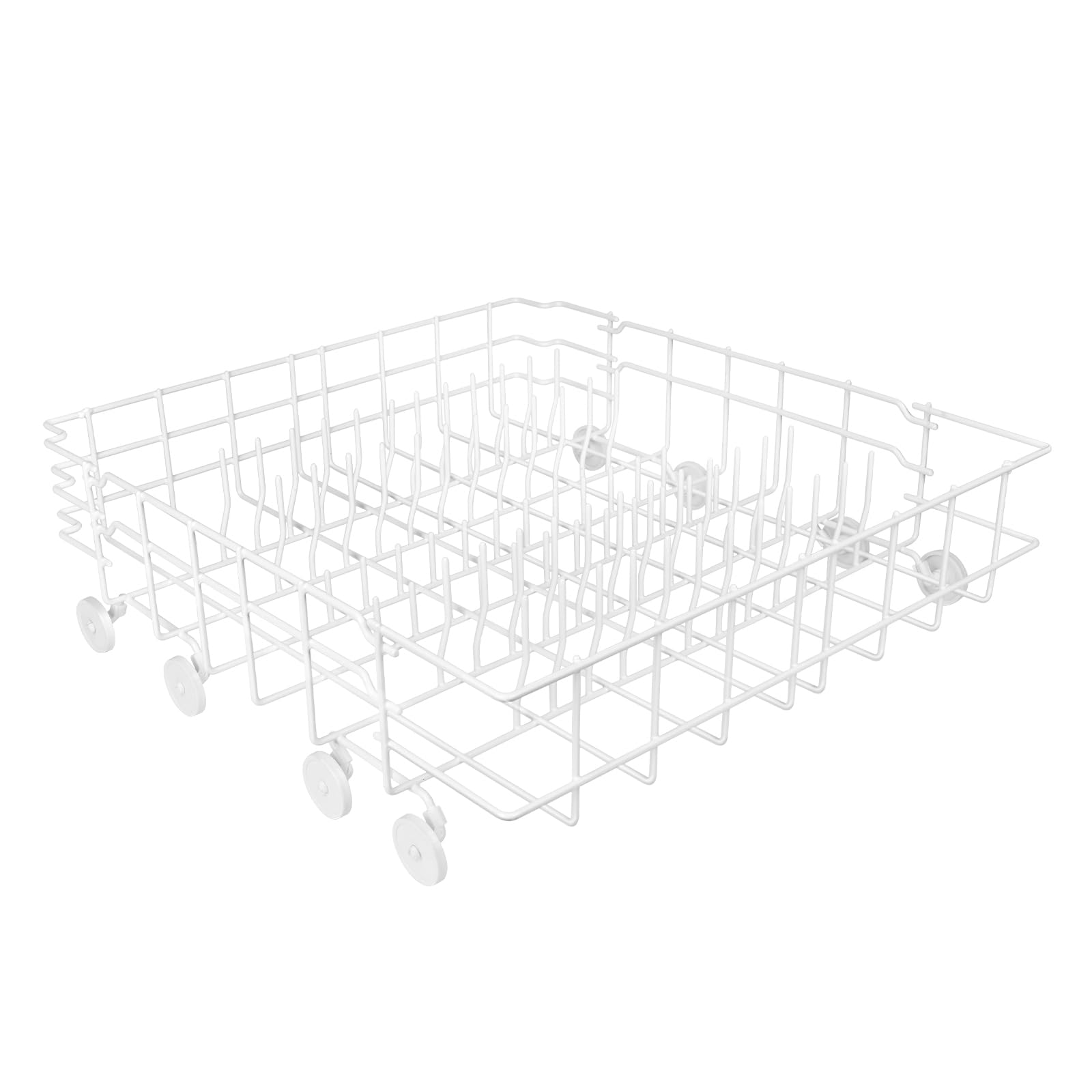 Upgrade 808602302 Lower Dishrack Assembly for Kenmore & Frigidaire Dishwashers - Compatible with 154174501 Wheels, Replaces 154432602/154432601/154319706 - Durable Dishwasher Bottom Basket with 1-Year Warranty - Perfect for Kitchen Dish Organization & Replacement Parts