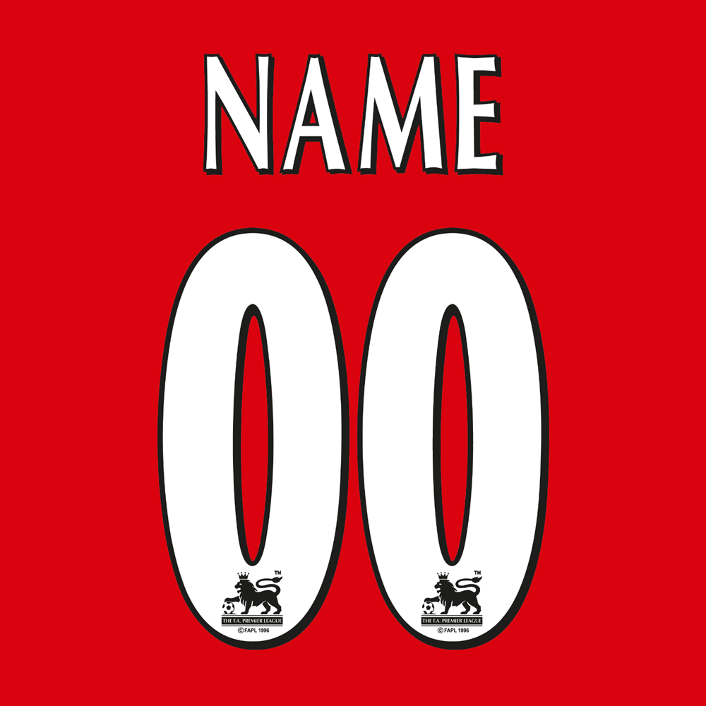 Custom Premier League Print 1997-07 (White) - Perfect for Football Fans, Home Decor, and Sports Memorabilia Collection
