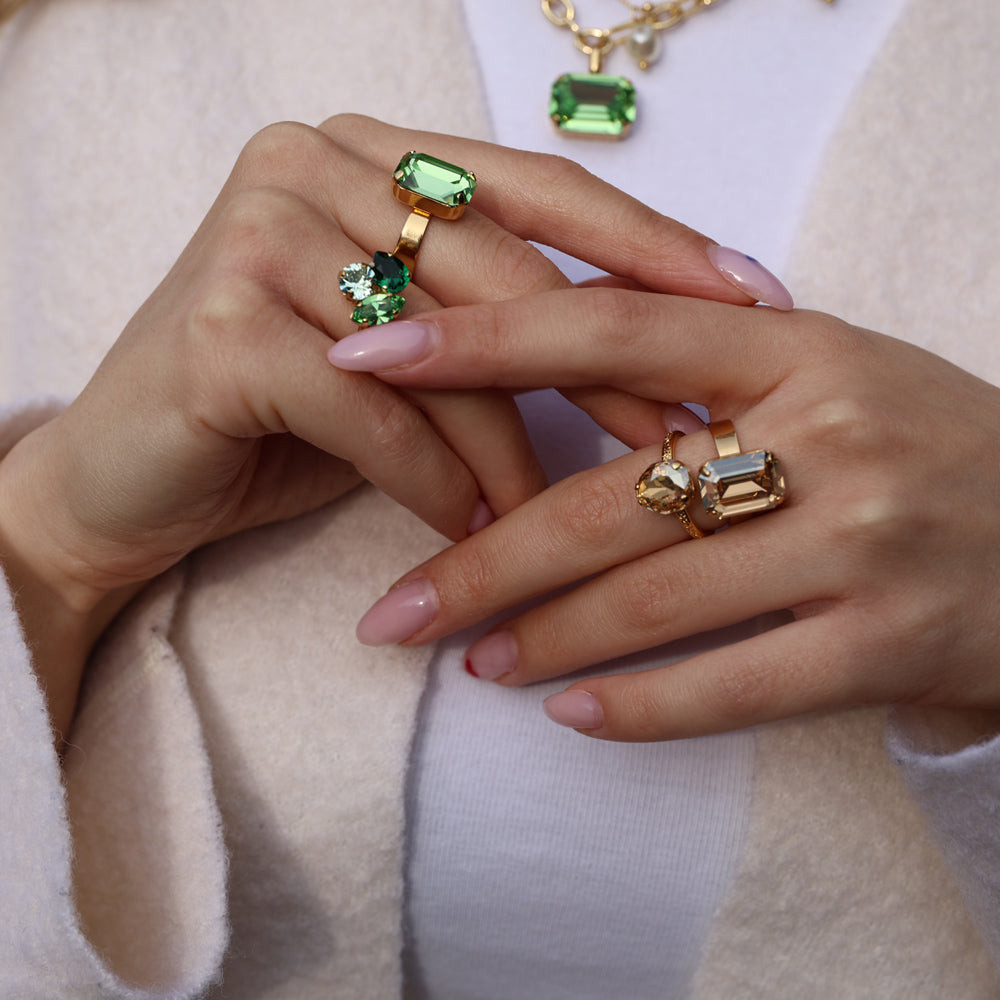 Peridot Gemstone Ring for Women - Elegant Lydia Style Jewelry for Everyday Wear & Special Occasions
