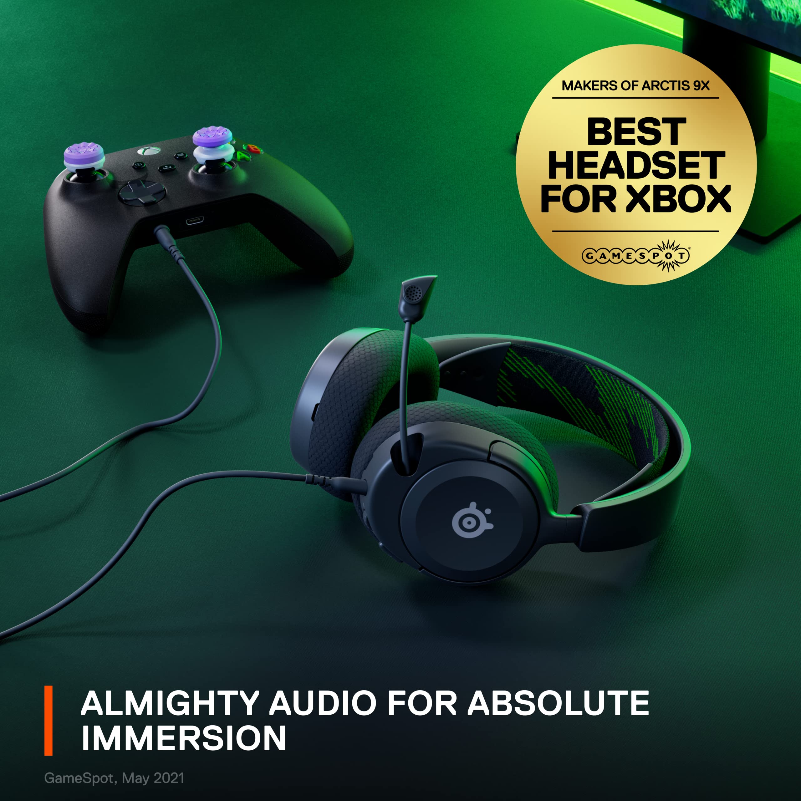 SteelSeries Arctis Nova 1X Wireless Gaming Headset with Signature Arctis Sound & ClearCast Gen 2 Mic - Compatible with Xbox Series X/S, PS5, PC, Nintendo Switch, Mobile - Perfect for Competitive Gaming, Streaming & Online Chat (Renewed)