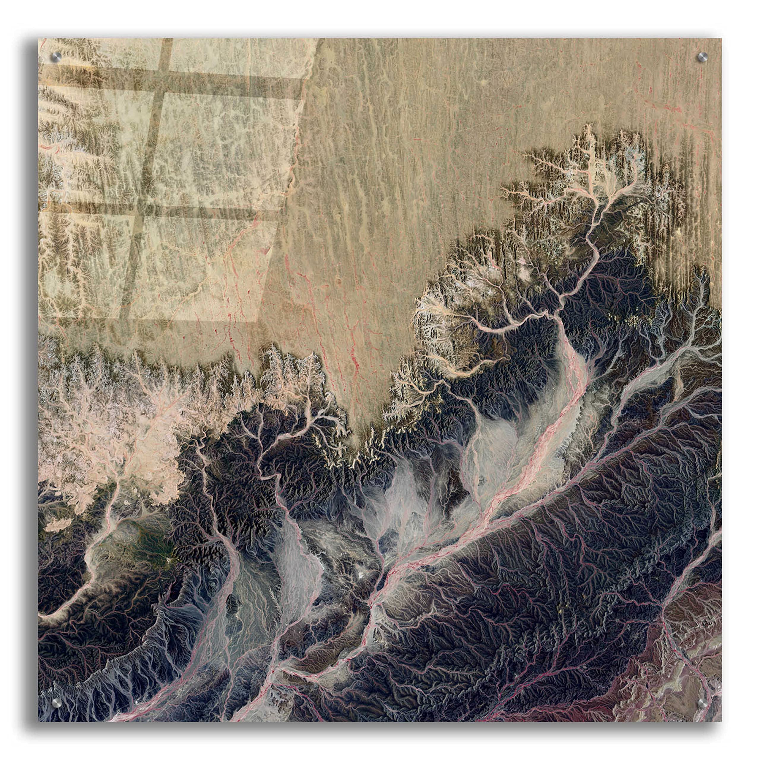 Epic Art 'Earth as Art: Irritated' - 36x36 Inch Modern Acrylic Glass Wall Decor | Stunning Home & Office Wall Art | Perfect for Living Room, Bedroom or Contemporary Spaces