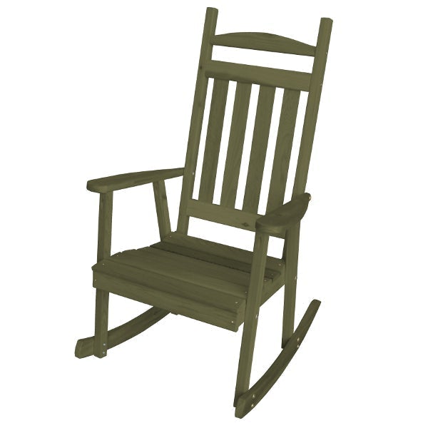 Premium Western Red Cedar Classic Porch Rocker - Handcrafted Outdoor Rocking Chair for Patio, Garden & Front Porch Relaxation
