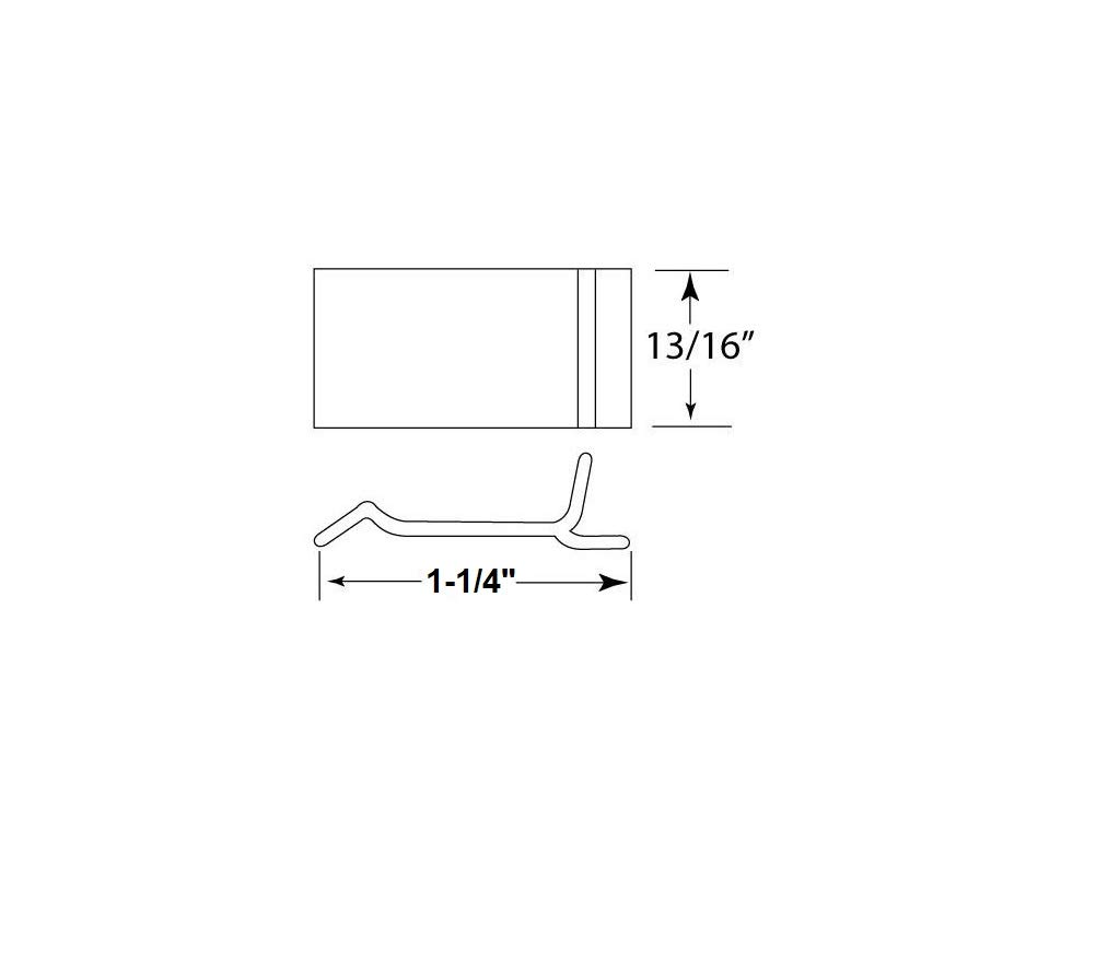 10-Pack Nylon Table Rim Clips for Patio Furniture Repair - 1.23
