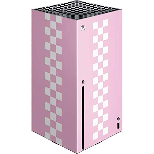 Skinit Decal Gaming Skin for Xbox Series X Console - Pink Checkerboard Design | Protective Vinyl Cover for Gaming Setup & Customization