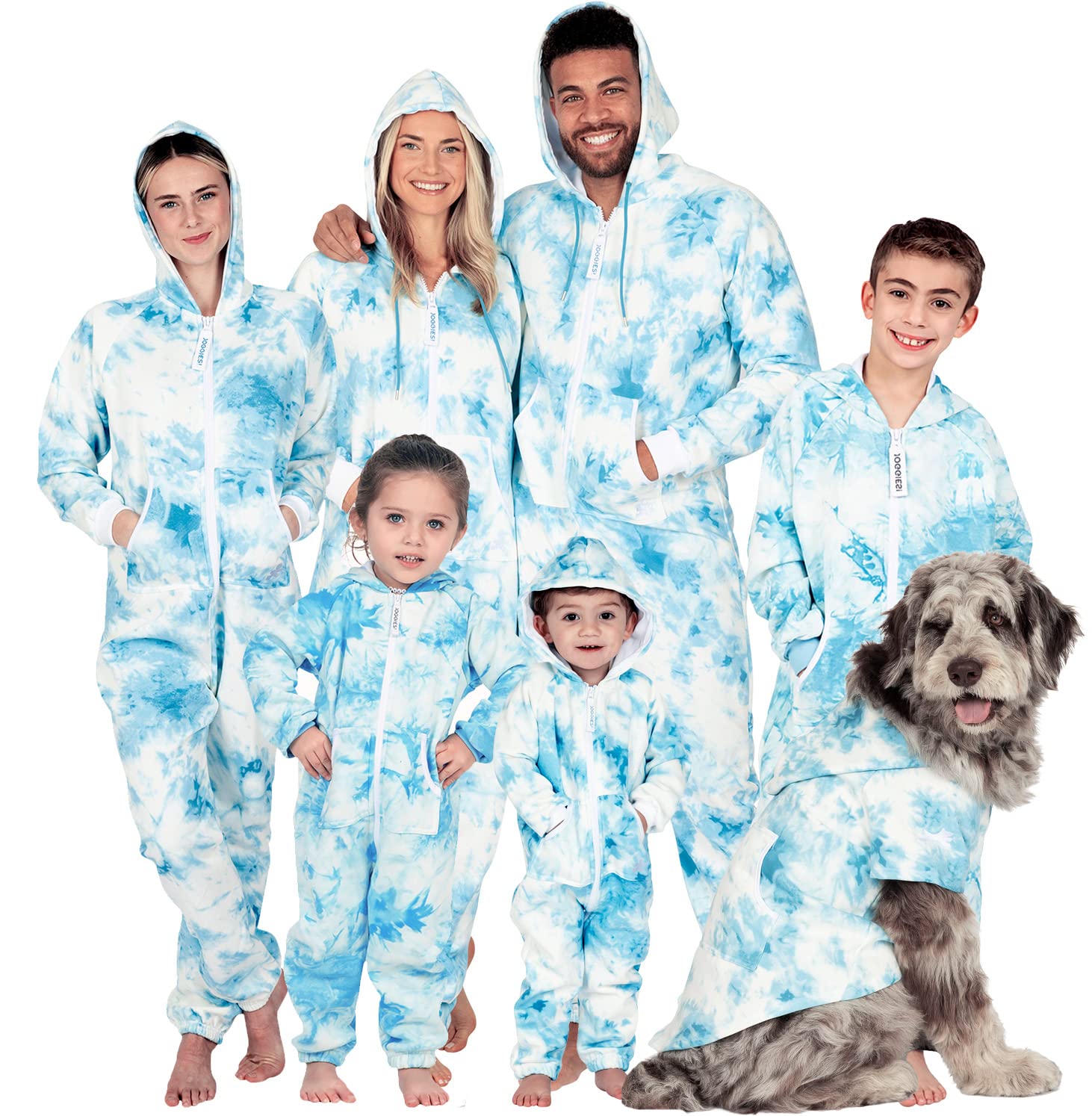 Family Matching Hoodie Onesie - Cozy Footless Pajamas for All Ages & Pets | Sleepwear & Loungewear