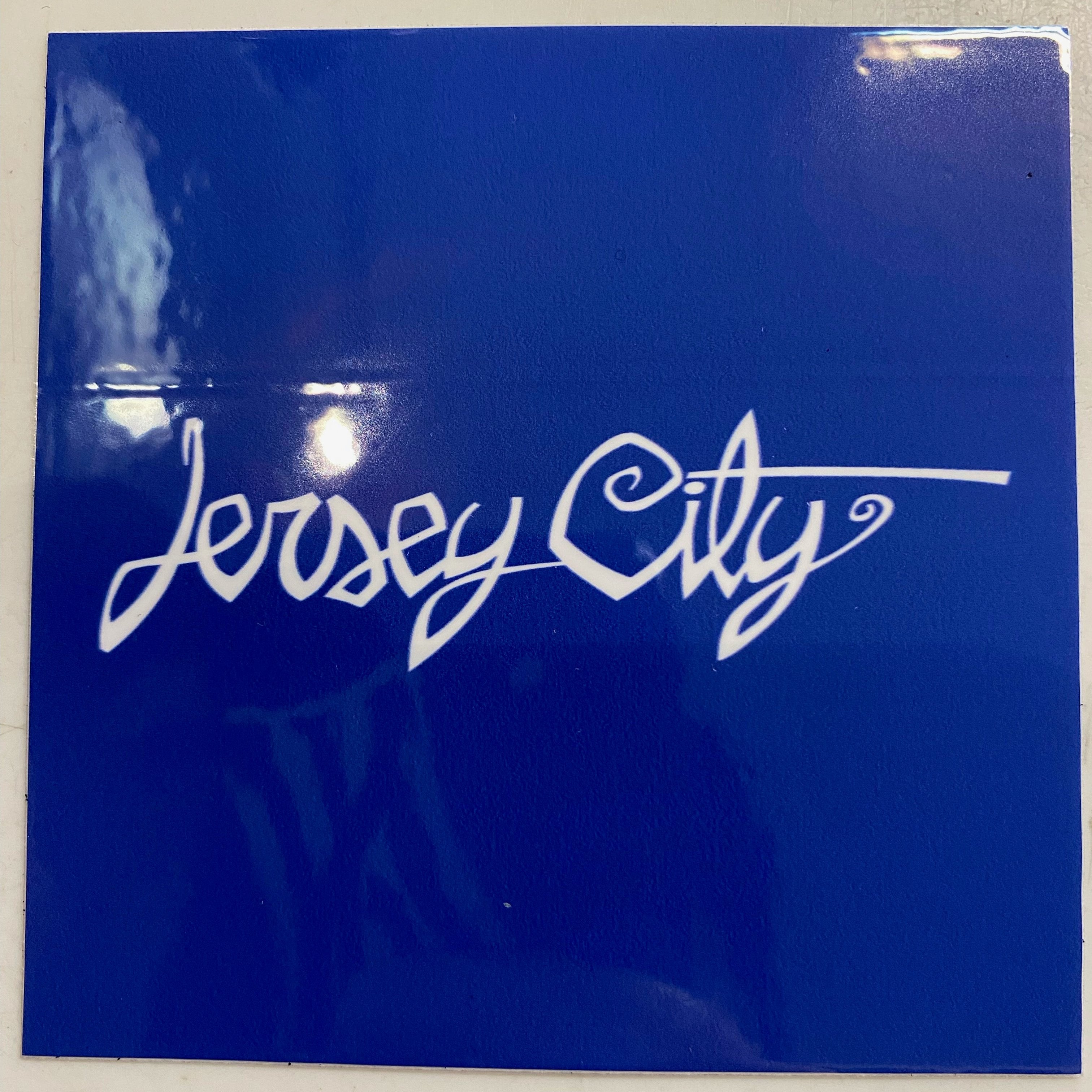 NJ x Chocolate Jersey City Sticker - Premium Vinyl Decal for Laptops, Water Bottles & Travel Accessories | Perfect for Jersey City Lovers & Gift Giving