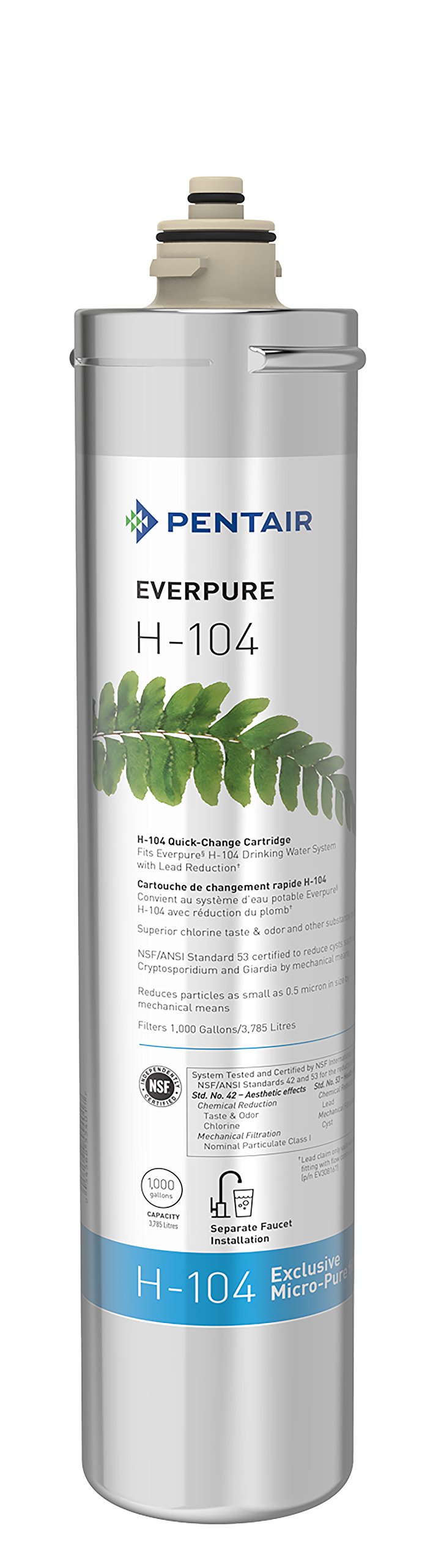 Everpure H-104 Water Filter Replacement Cartridge (EV9612-11) - Compatible with Everpure Systems | Clean & Safe Drinking Water for Home, Office & Restaurants