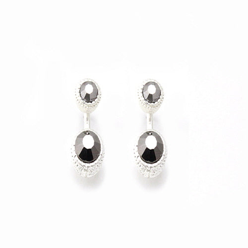 Stylish Hematite Bead Earrings for Women - Elegant Magnetic Therapy Jewelry for Daily Wear & Healing | Perfect for Gifts, Meditation & Stress Relief