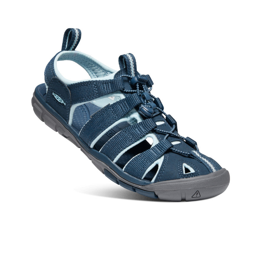 Women's Clearwater CNX Comfortable Water Sandals - Navy/Blue Glow | Lightweight & Quick-Drying for Beach, Pool, and Outdoor Activities