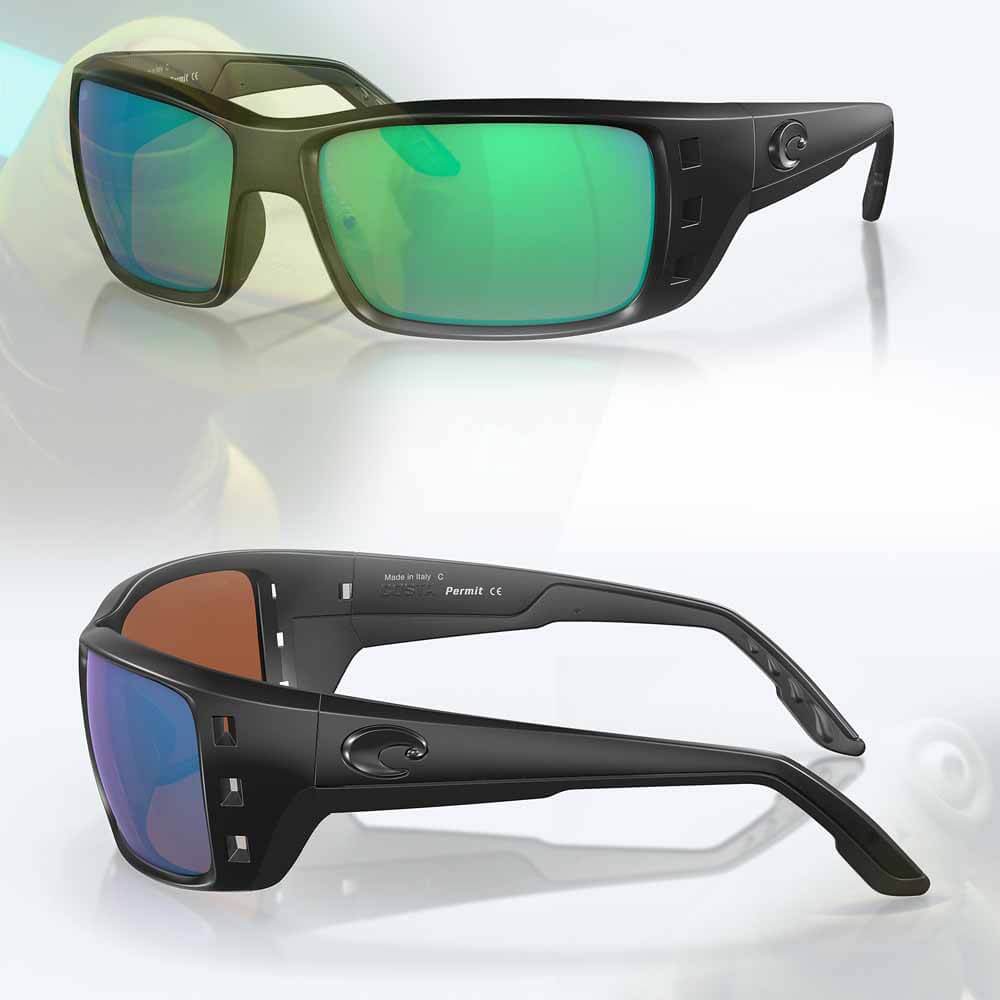 COSTA PERMIT Blackout Frame Polarized Sunglasses for Men & Women - UV Protection, Anti-Glare for Fishing, Driving & Outdoor Activities