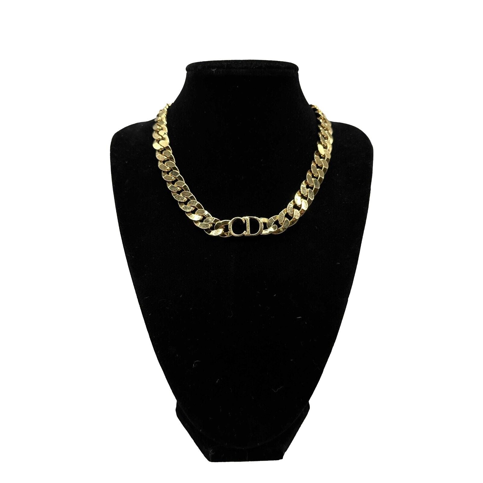 Christian Dior Danseuse Étoile Gold Choker Necklace - Luxury CD Pendant Jewelry for Women, Perfect for Parties, Weddings & Special Occasions