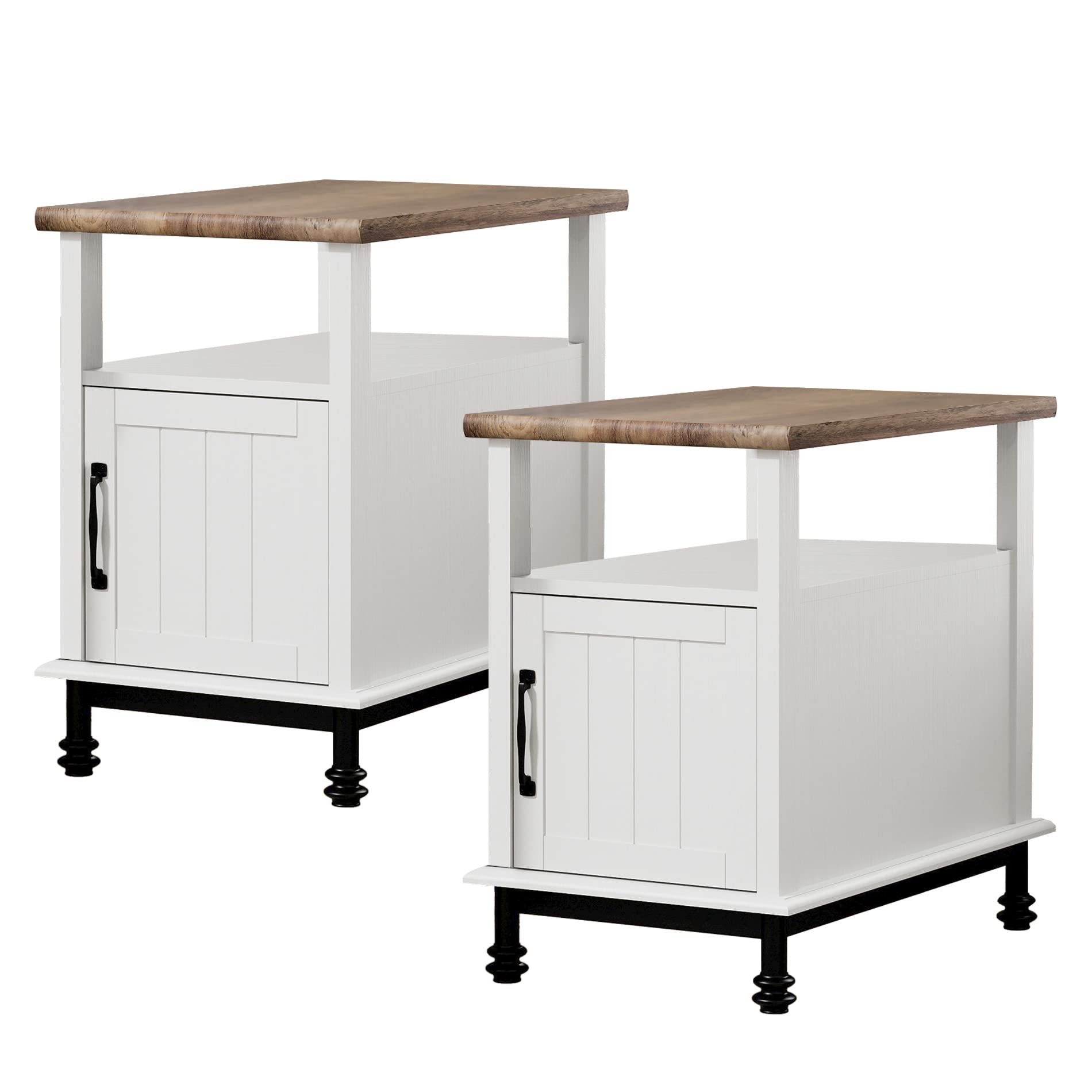 WAMPAT Farmhouse Nightstands Set of 2 - 24
