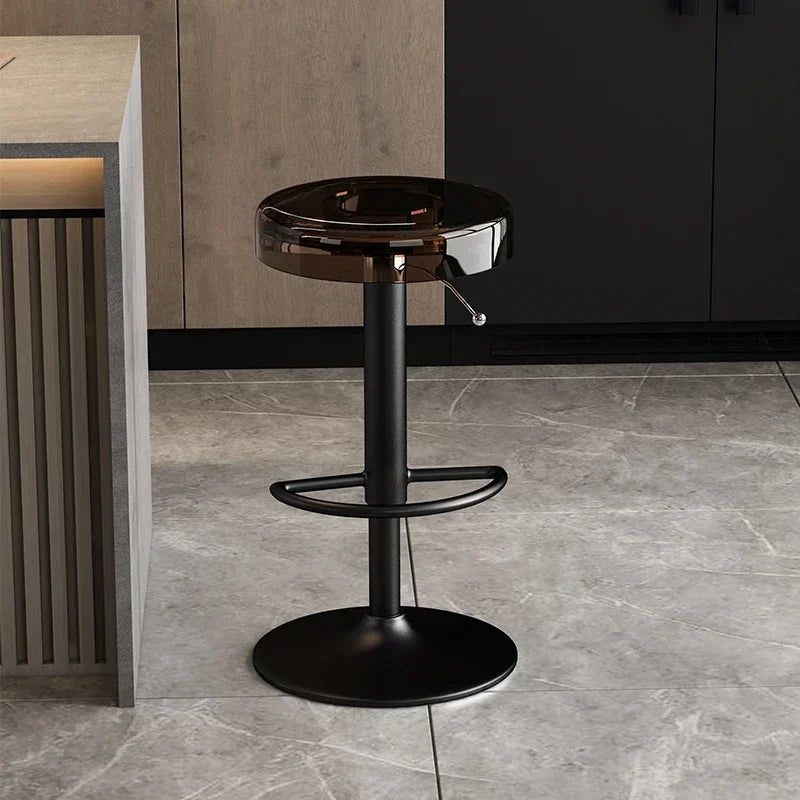 Premium Acrylic Kitchen Island Bar Stool - Modern High-End Counter Stool for Dining & Entertaining - Perfect for Home, Restaurant & Cafe Use