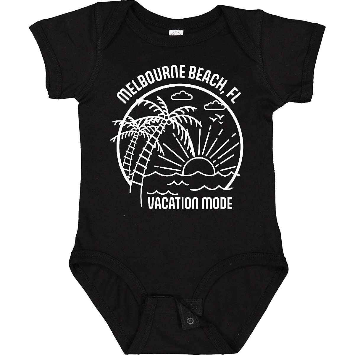 Inktastic Summer Vacation Mode Melbourne Beach Florida Baby Bodysuit - Cute Infant Onesie for Beach Trips & Family Vacations