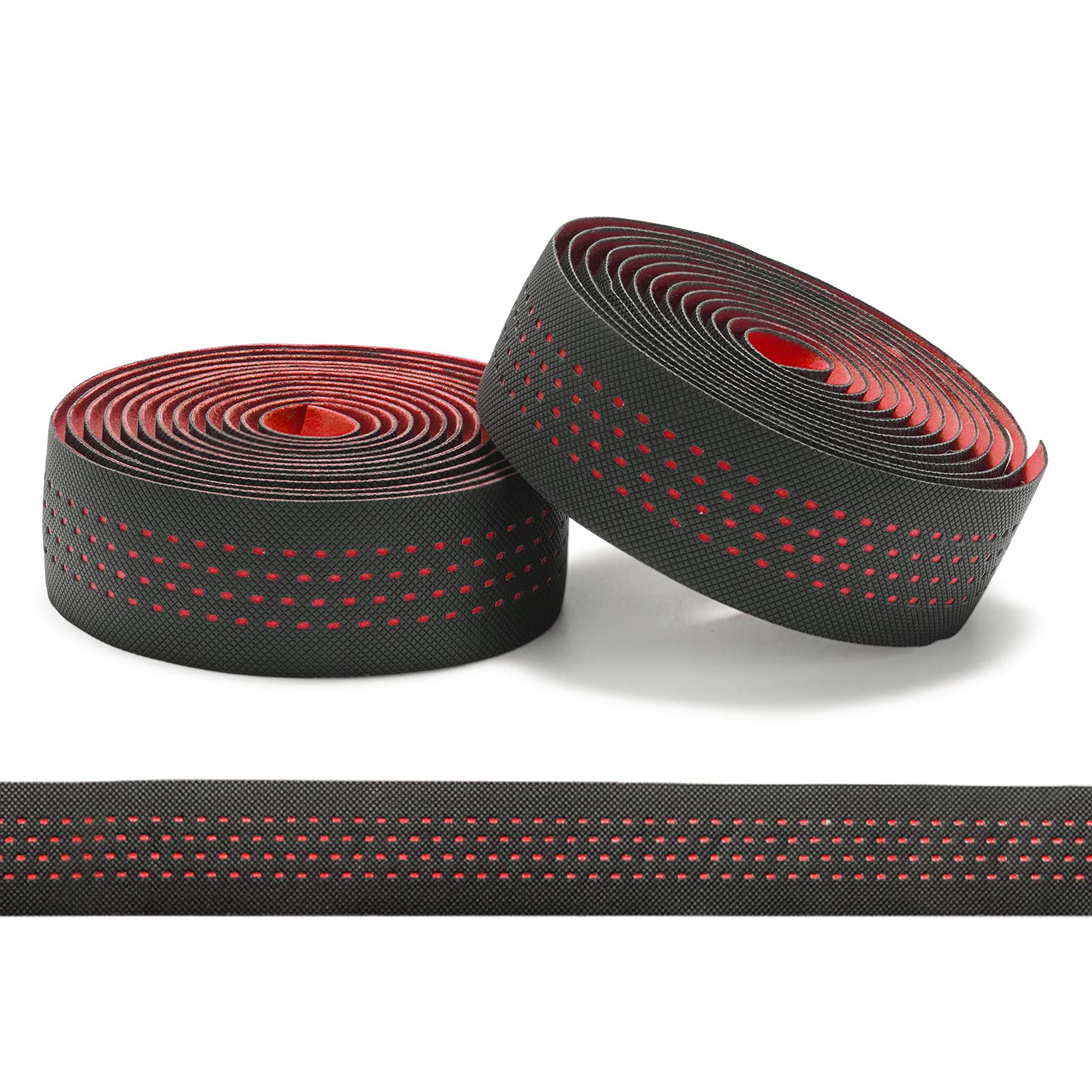 ROCKBROS Non-Slip Bicycle Handlebar Tape - Comfortable Road Bike Grip Wrap for Cycling, Commuting & Training - Black/White/Red Color Options