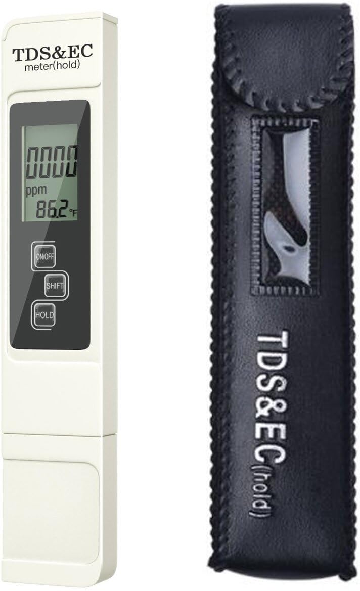Digital TDS Meter - Accurate Water Quality Tester for Drinking Water, Aquariums & Hydroponics | Portable Water Hardness Monitor for Home, Pool & RO Systems