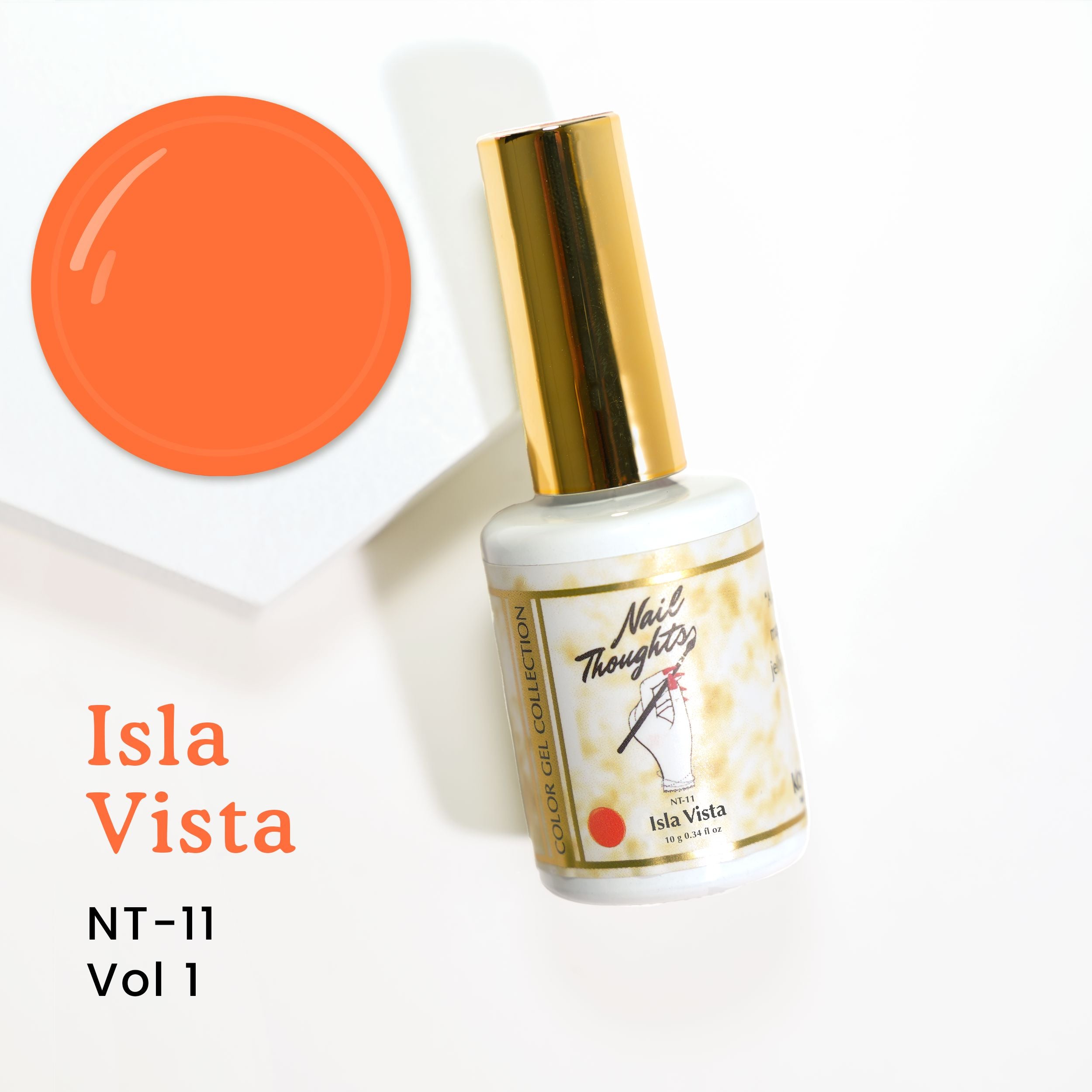 Nail Thoughts NT 11 Isla Vista Nail Polish - Long Lasting Gel Nail Polish Set for Salon & Home Manicure - Perfect for Parties, Weddings & Everyday Wear
