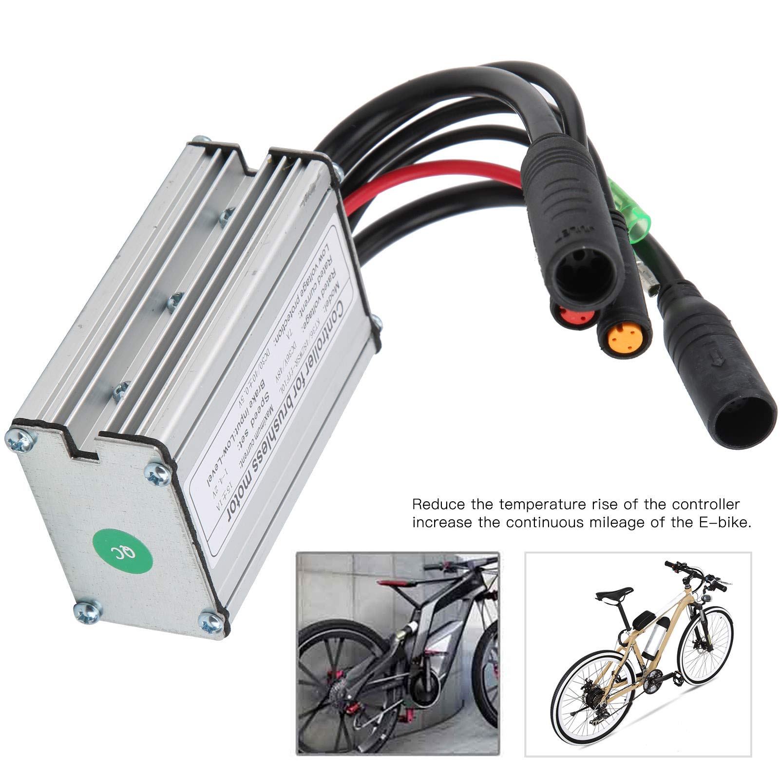 VGEBY Universal 6 Tubes 36V/48V KT-15A DC Motor Speed Controller - Stable Low Current Conversion for E-Bike, Scooter & Electric Vehicles | Perfect for DIY Projects & Motor Upgrades