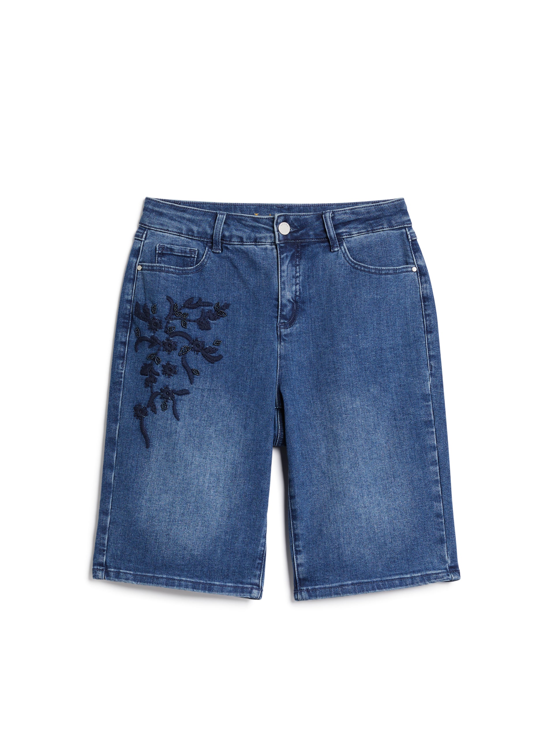 Stylish Embroidered Bermuda Shorts for Men & Women - Comfortable Cotton Summer Casual Shorts - Perfect for Beach, Vacation, and Outdoor Activities