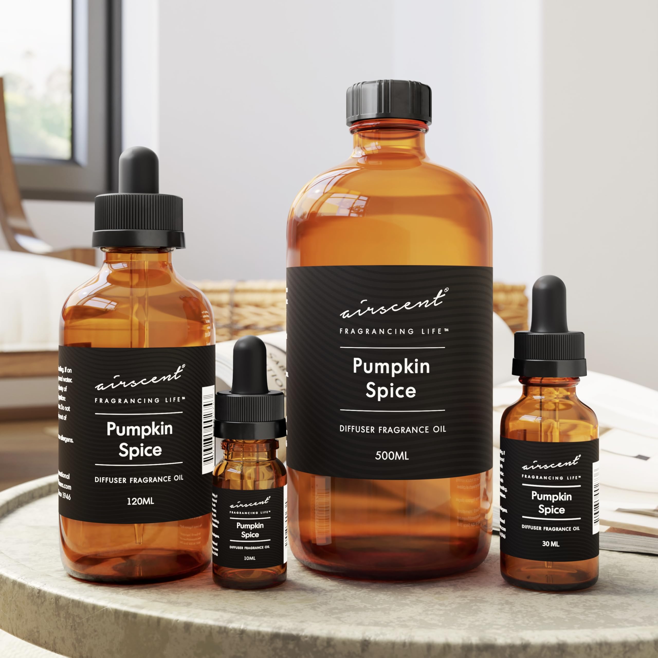 Pumpkin Spice Essential Oil Diffuser Blend - 10mL Aromatherapy Oil for Humidifiers & Air Fresheners | Fall Scented Home Fragrance Oil for Relaxation & Stress Relief | Perfect for Autumn Decor, Cozy Evenings & Holiday Ambiance
