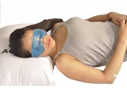 KREYA ENTERPRISE Reusable Hot & Cold Gel Eye Mask with Flexible Beads - Soothing Compress Therapy for Headaches, Migraines, Puffy Eyes & Stress Relief - Perfect for Home, Office & Travel Use