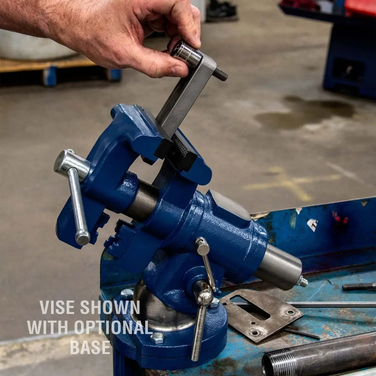 Multi-Jaw Multi-Positioning Ball Bench Vise (9629772) - Heavy-Duty 360° Rotating Vise for Woodworking, Metalworking & DIY Projects - Perfect for Workshop, Garage & Home Repair