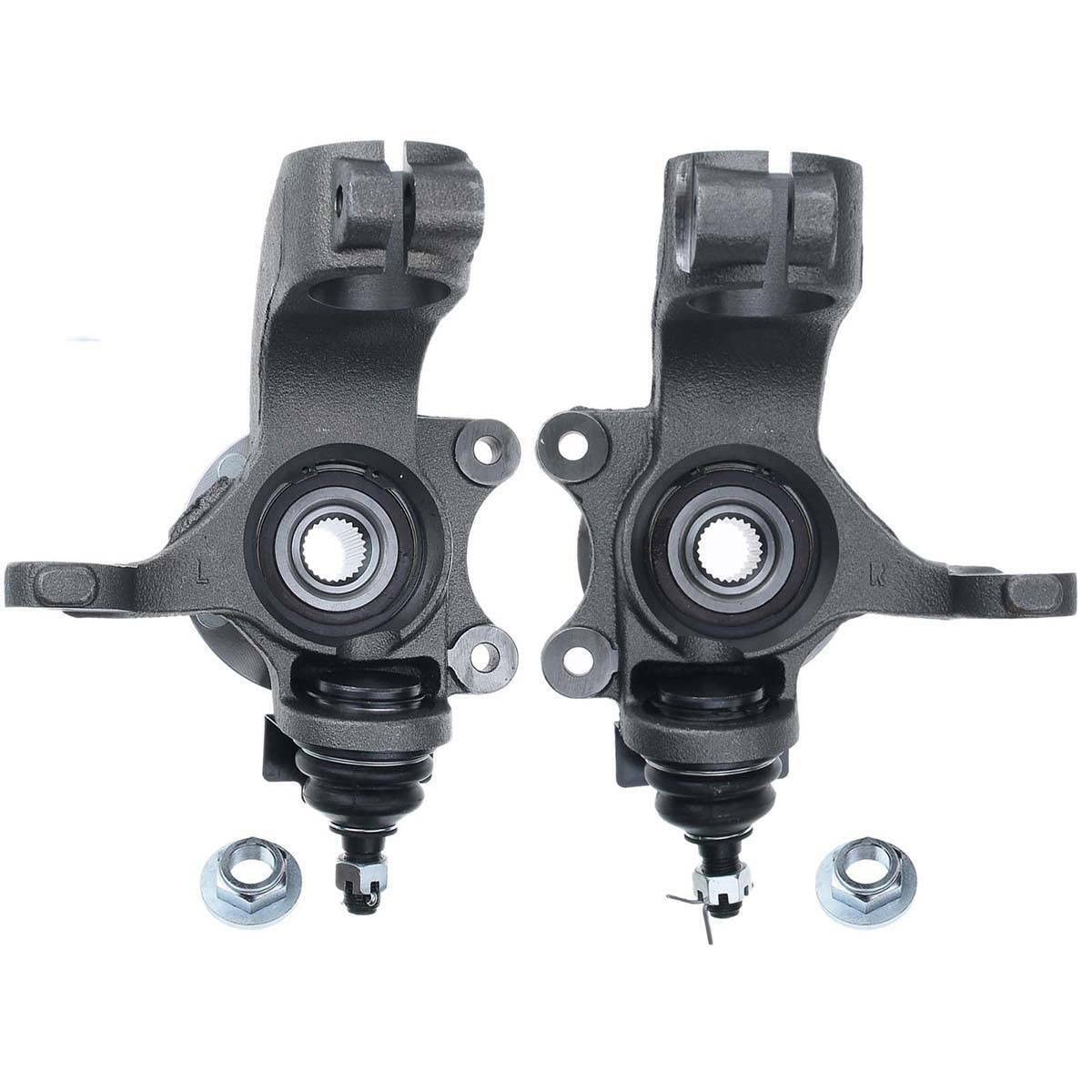 Front Steering Knuckle & Wheel Bearing Hub Assembly Compatible with 2011-2013 Ford Transit Connect - Replaces 698-467, 698-466, LK013, LK014 - Perfect for Suspension Repair & Wheel Alignment