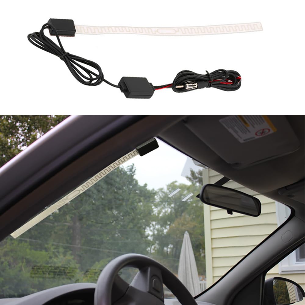 Universal Hidden Car Truck Boat Windshield Mount AM/FM Radio Antenna - High Performance FM Aerial for Clear Reception - Perfect for Road Trips, Marine Use & Off-Road Adventures
