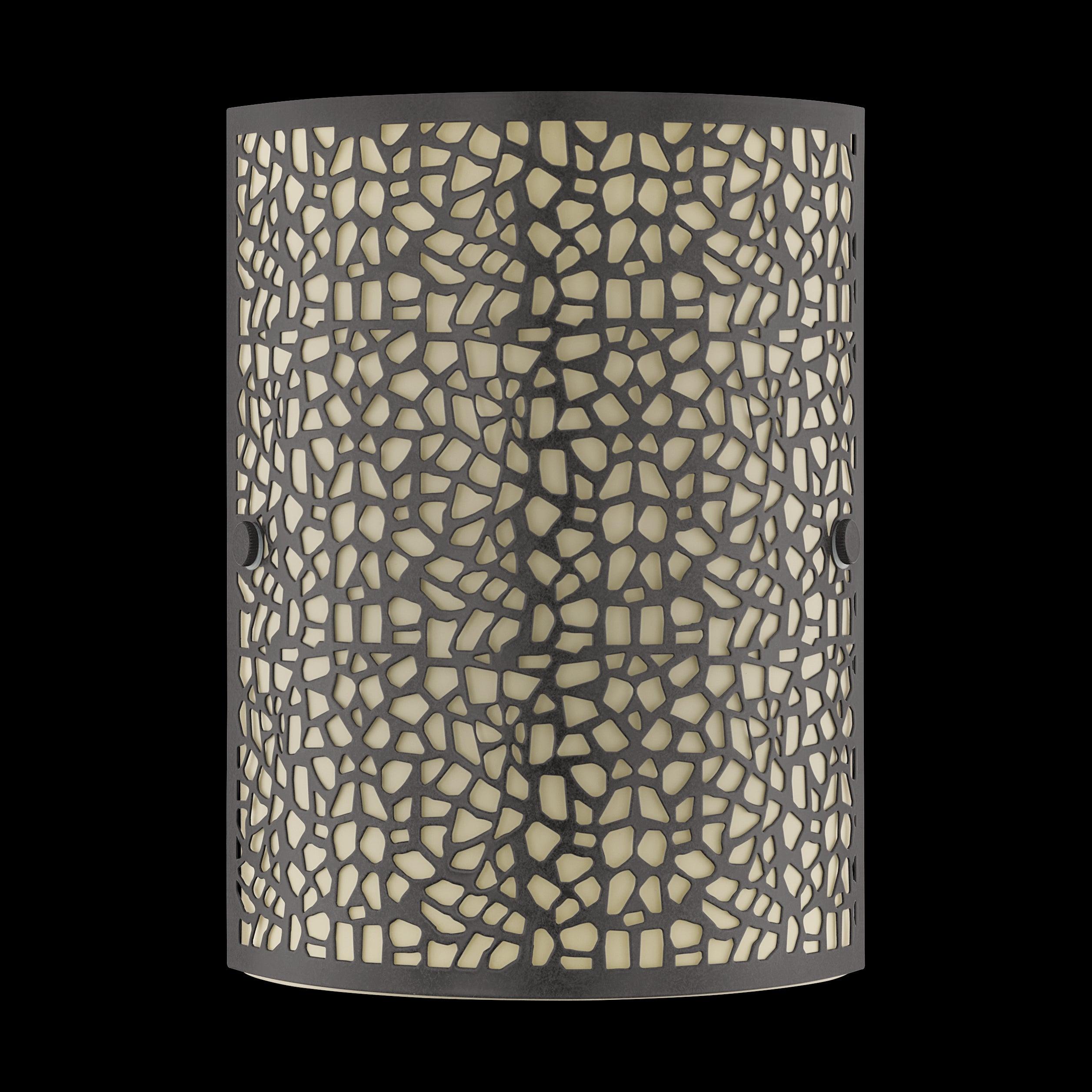 Eglo Almera Modern Wall Light - Brown Steel & Champagne Glass Shade - Perfect for Bedroom, Living Room, or Hallway Lighting