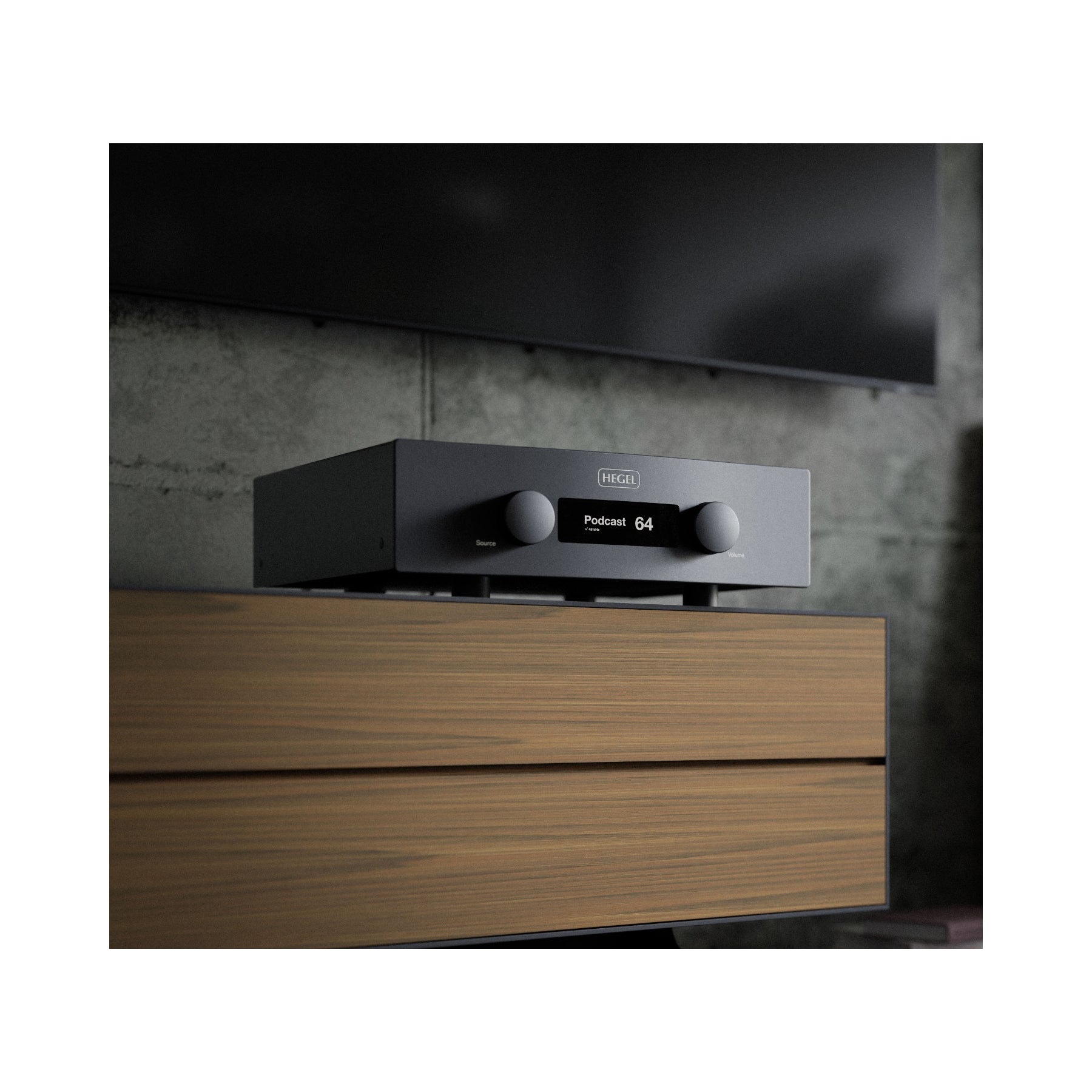 Hegel H400 High-End Integrated Amplifier with Streaming - Premium Black Audio System for Home Theater & Hi-Fi Music Listening