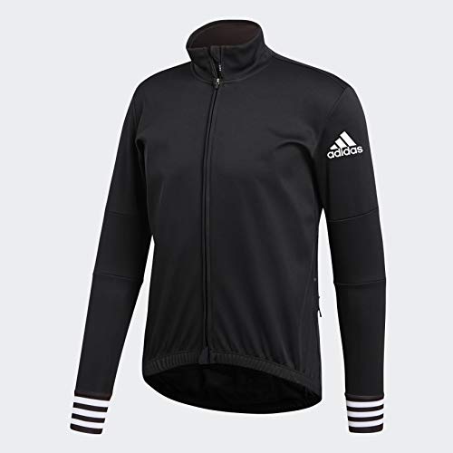 Adidas Men's Adistar Winter Running Jersey - Thermal Performance Top for Cold Weather Training & Outdoor Sports