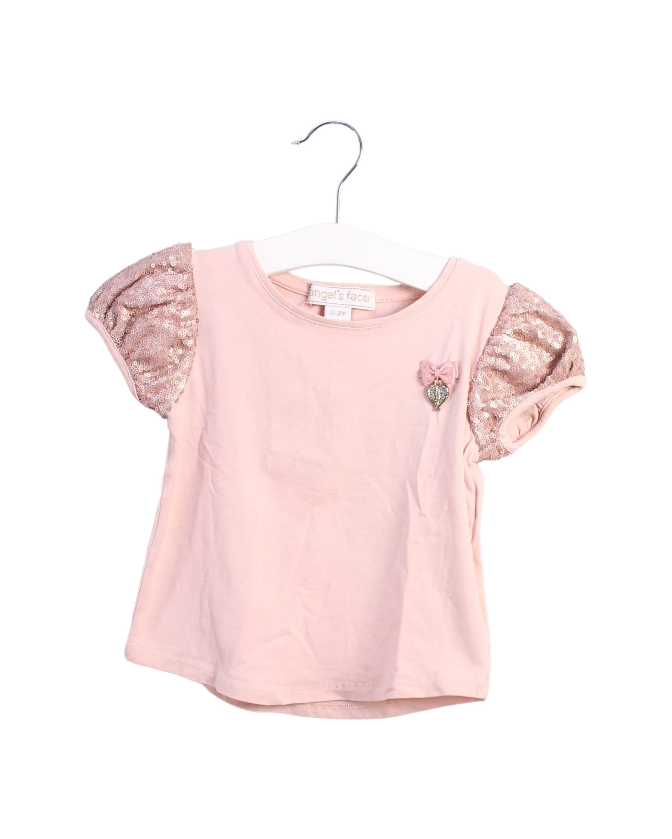Angel's Face Short Sleeve Baby Girl Tops 2T 3T - Cute Casual Outfits for Toddler Playtime & Summer Adventures