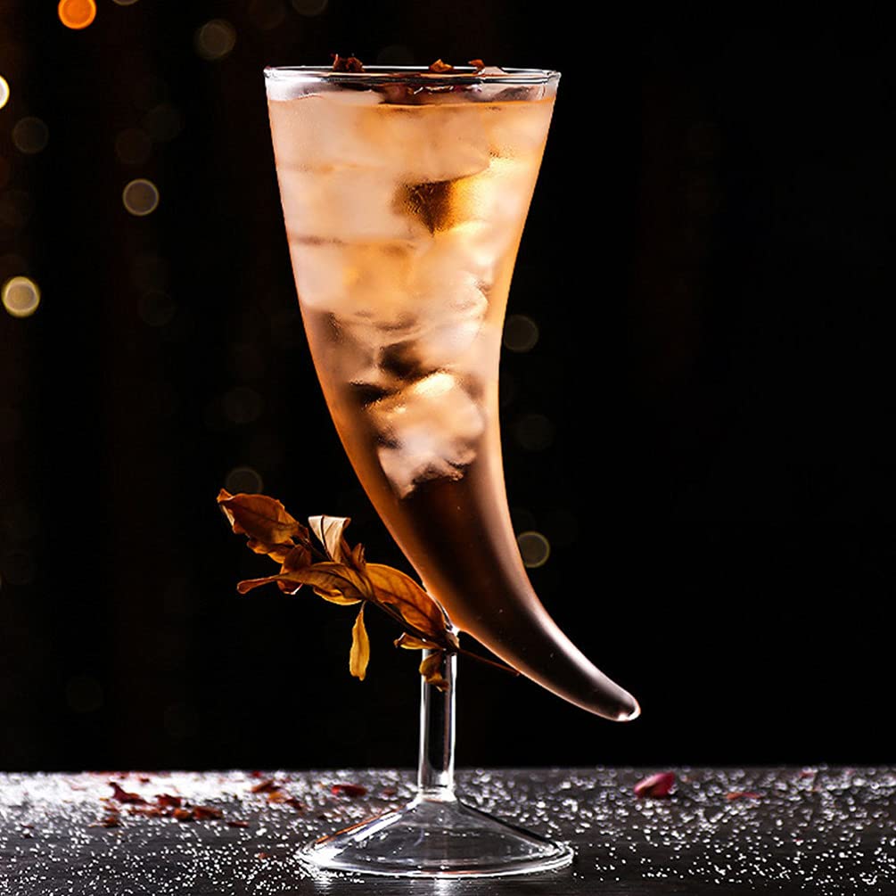 DOITOOL Moon-Shaped Cocktail Glasses - Set of 4 Creative Drinking Cups for Juice, Cocktails & Wine - Elegant Barware for Home Parties, Wedding Receptions & Romantic Date Nights