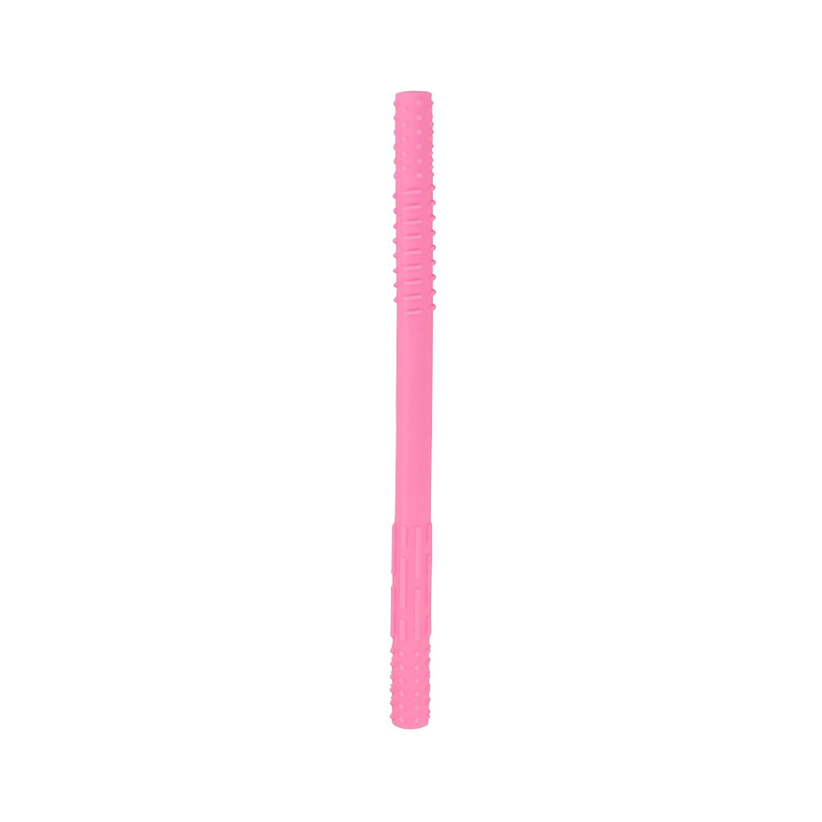 Food-Grade Silicone Molar Straws for Babies & Kids - BPA-Free, Reusable, Bendable Metal Core Drinking Straws - Perfect for Smoothies, Juices & Beverages at Home, School or Travel (Pink, One Size)