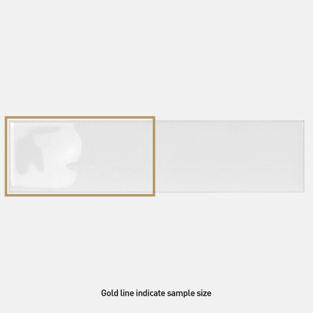 Metro White Wave 68x280 Glossy Ceramic Subway Tile - Perfect for Kitchen Backsplash, Bathroom Walls & Modern Interior Design