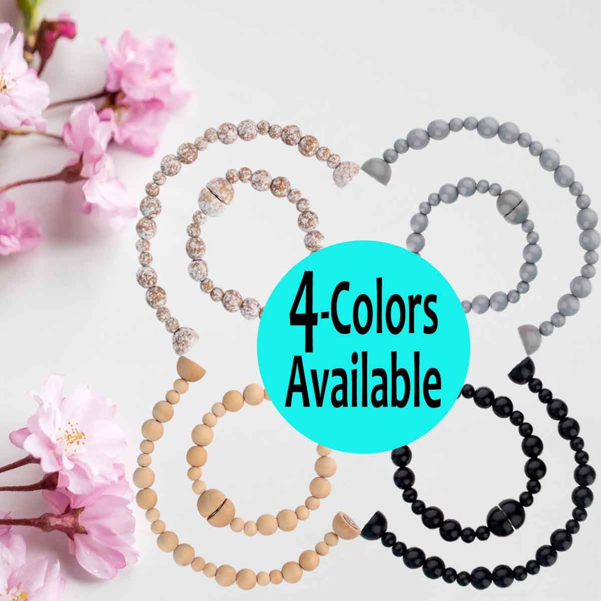 Magnetic Wood Bead Curtain Tiebacks - Strong Hold with Powerful Magnets - Boho Chic Home Decor for Bedroom, Living Room & Nursery - 2 Pack Natural Wood Tiebacks for Curtains & Drapes - Perfect for Window Treatments & Room Dividers