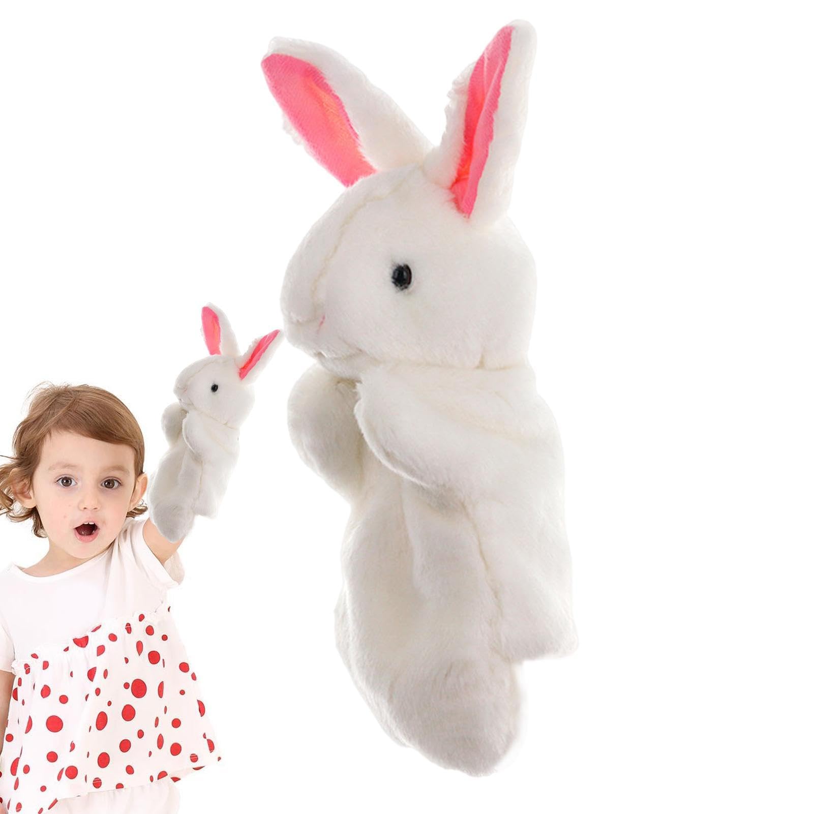 Wild Animal Hand Puppets for Kids - Soft Plush Cartoon Puppet Theater Toys for Storytelling, Role Play & Educational Fun